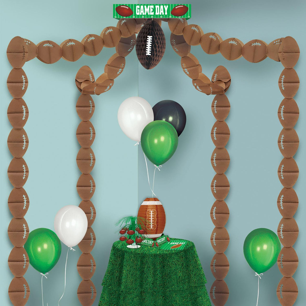 Football Party Canopy - Bulk 6 Pack
