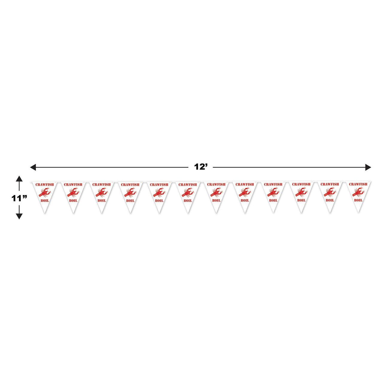 Crawfish Boil Pennant Banner