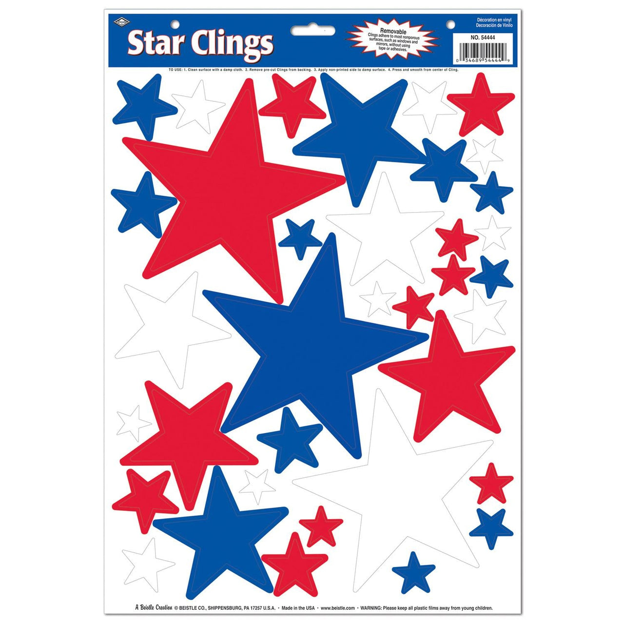 Star Party Clings - Bulk/432 Clings