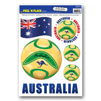Soccer Party Peel 'N Place Clings - Australia - Bulk/72 Clings