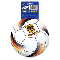Soccer Party Peel 'N Place Clings - Germany - Bulk/12 Clings