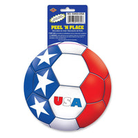 Soccer Party Peel 'N Place Clings - United States - Bulk/12 Clings
