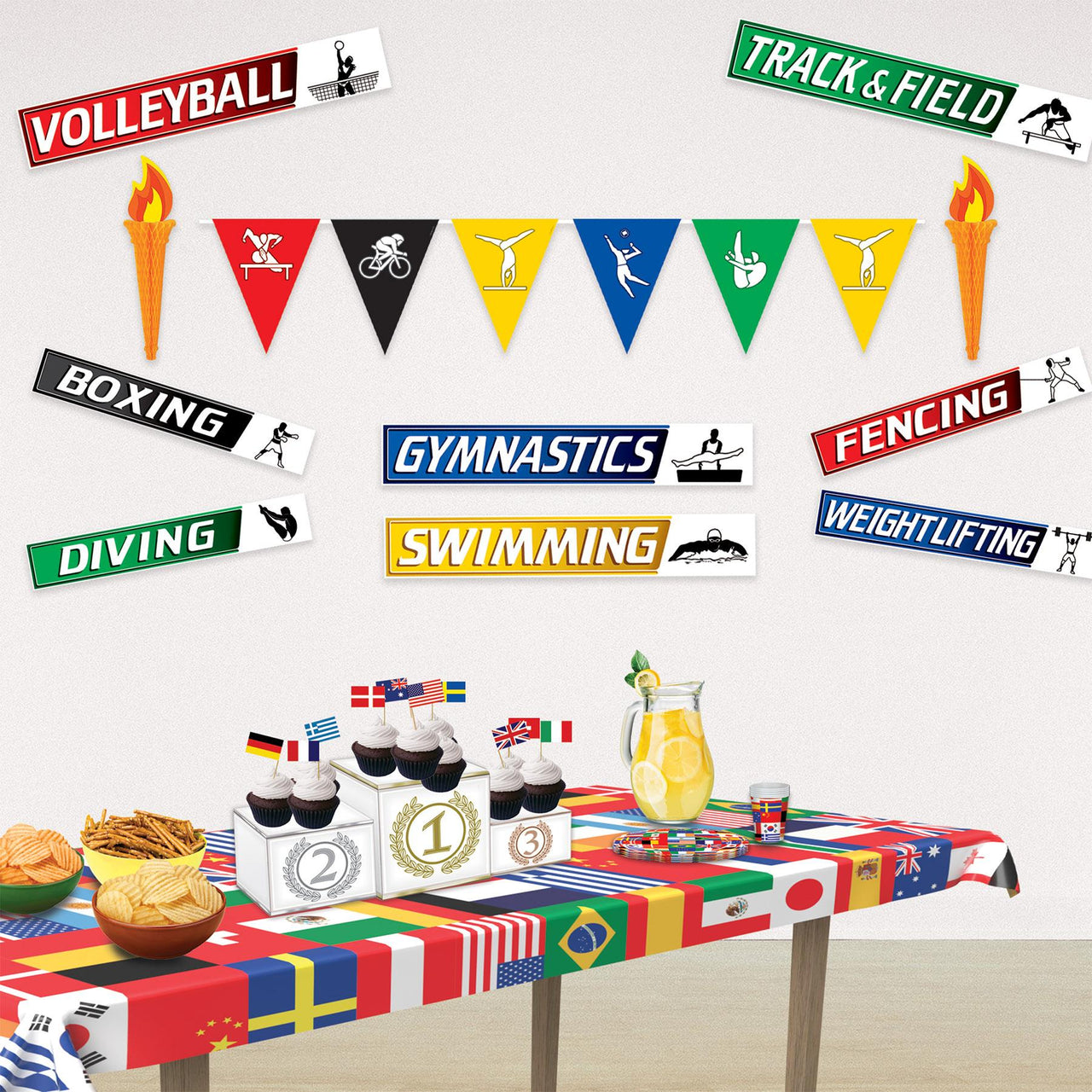 International FlagTable Roll