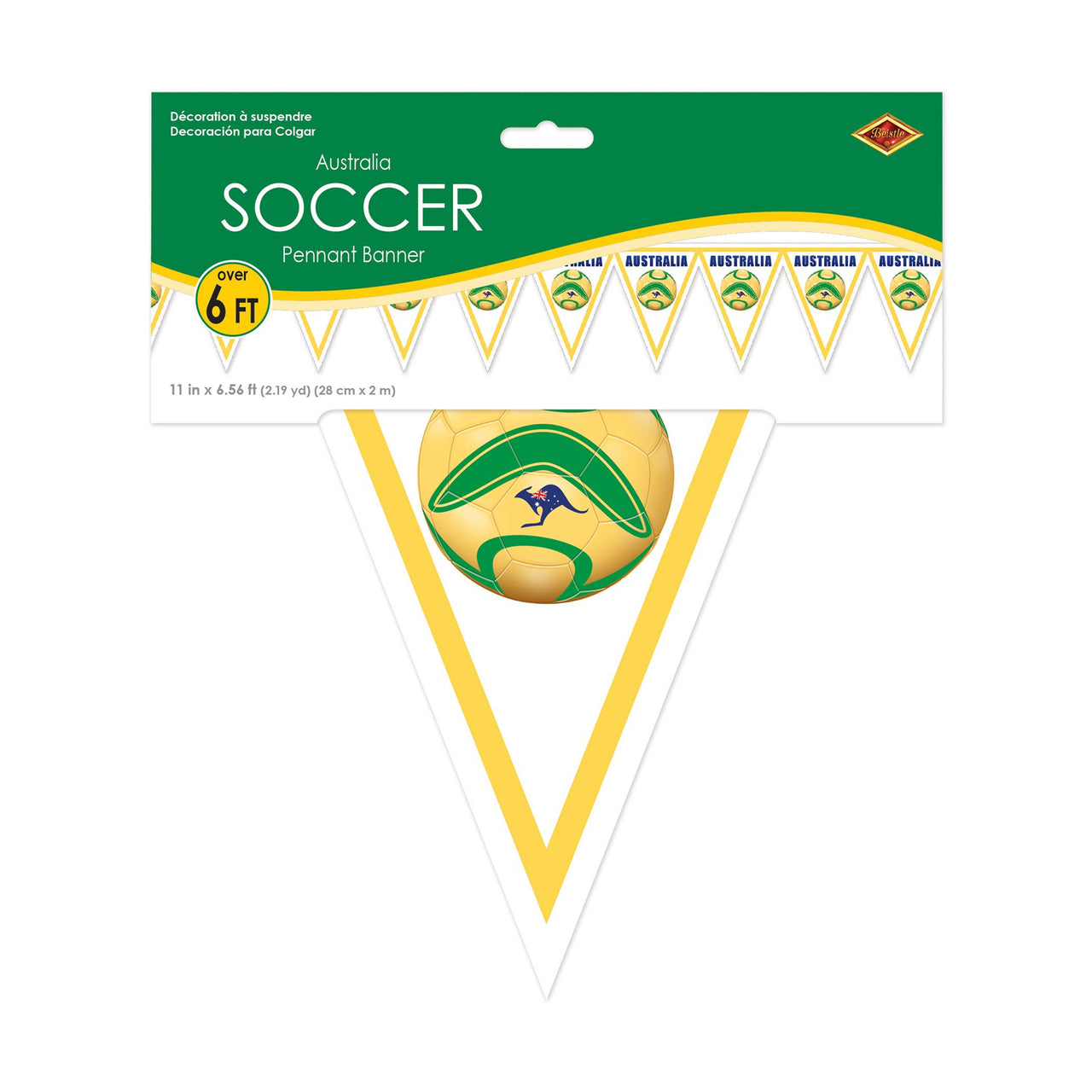 6 Pack Bulk Australia Flag Pennant Banner All-Weather Sports Decor