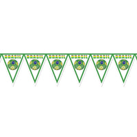 Soccer Party Pennant Banner - Brasil - Bulk 6 Pack