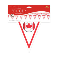 6 Pack Bulk Canada Pennant Banner All-Weather Sports Flag Garland