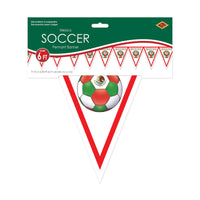 6 Pack Bulk Mexico Pennant Banner All-Weather Soccer & Sports Decor