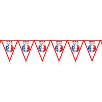Soccer Party Pennant Banner - United States - Bulk 6 Pack