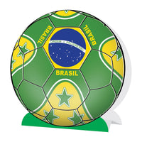 Brazil Soccer 3D Centerpiece - 9.25 inch Sports Decoration