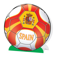 Spain Soccer 3D Centerpiece - 9.25 inch