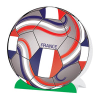 France Soccer 3D Centerpiece - 9.25 Inch Party Decoration