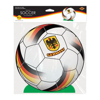 12 Pack Bulk Germany Soccer 3D Centerpiece 9.25 inch Sports Decoration