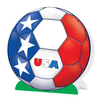 USA Soccer 3-D Centerpiece - 9.25 inch Sports Decoration