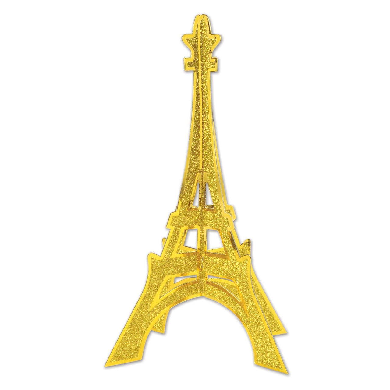 3-D Glittered Eiffel Tower Party Centerpiece - Bulk 12 Pack