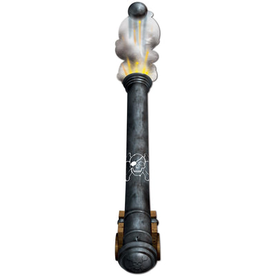 Jointed Pirate Cannon Pull-Down Party Cutout - Bulk 12 Pack