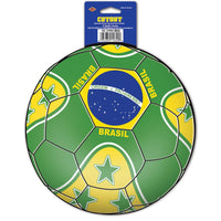 Soccer Party Cutout - Brasil - Bulk 12 Pack