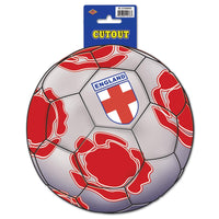 Soccer Party Cutout - England - Bulk 12 Pack