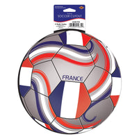 12 Pack Bulk France Soccer Cutout Printed 2 Sides (10 Inch)
