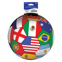 12 Pack Bulk Soccer Ball Cutout International Theme (10 inch)