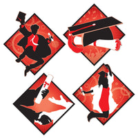Graduation Party Cutouts - Bulk 48 Pack