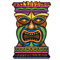 Luau Party Jumbo Tiki Cutout - Bulk 12 Pack