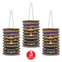 Bulk Tiki Paper Lanterns (Case of 18) by Beistle