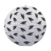 Grad Cap Graduation Party Paper Lanterns - Bulk 18 Pack