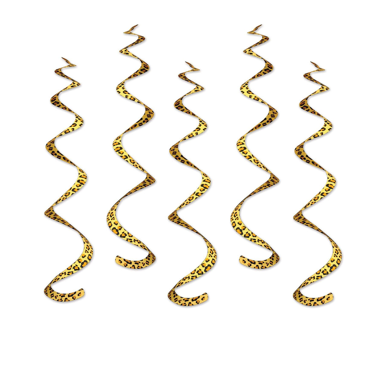 Printed Leopard Print Party Whirls - Bulk/30 Whirls