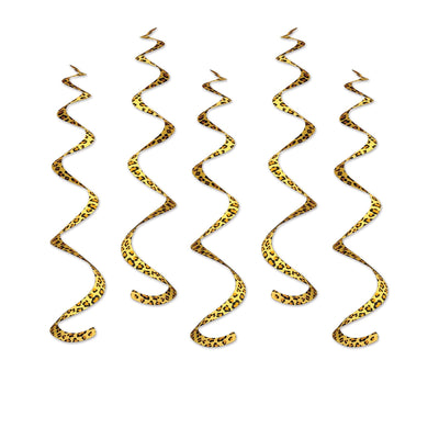 Printed Leopard Print Party Whirls - Bulk/30 Whirls