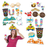 Luau Photo Fun Signs - Bulk 144 Pack