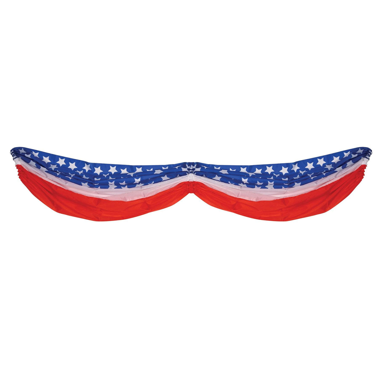 5 ft. - Stars/Stripes Fabric Party Bunting - Bulk 6 Pack