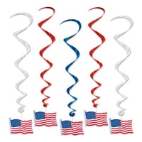 American Flag Party Whirls - Bulk/30 Whirls