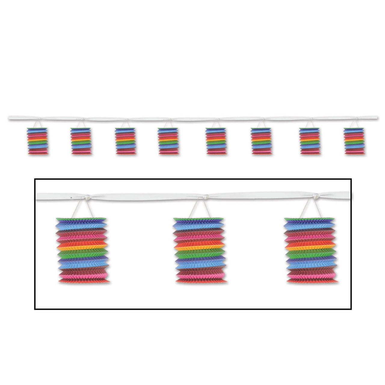 Fiesta Lantern Garland - Bulk 6 Pack