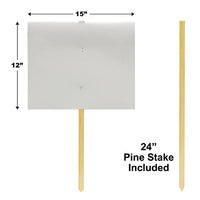 6 Pack Bulk Party Blank Yard Sign