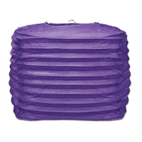 Purple Party Square Paper Lanterns - Bulk 24 Pack
