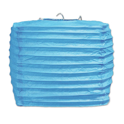 Turquoise Party Square Paper Lanterns - Bulk 24 Pack