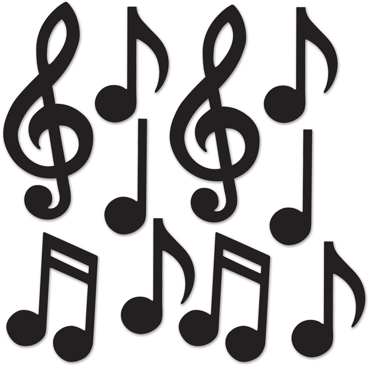 Mini Musical Notes Party Silhouettes - Bulk/240 Silhouettes