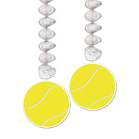Tennis Ball Party Danglers - Bulk 24 Pack