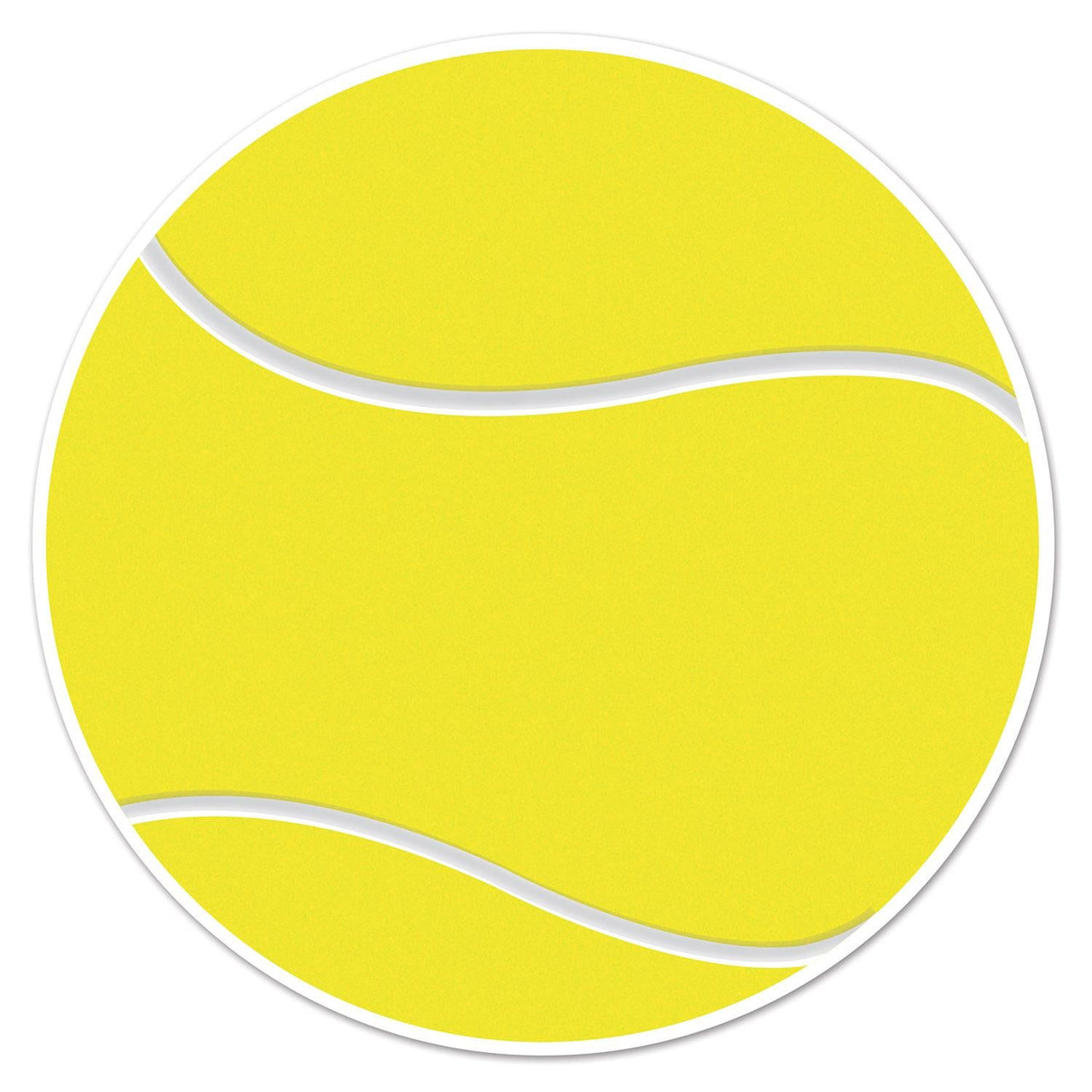 Tennis Ball Party Cutout - Bulk 12 Pack