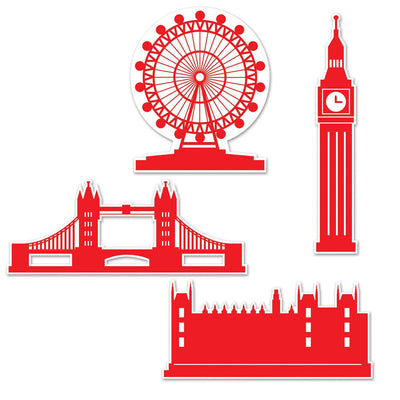 London Party Silhouettes - Bulk/48 Silhouettes