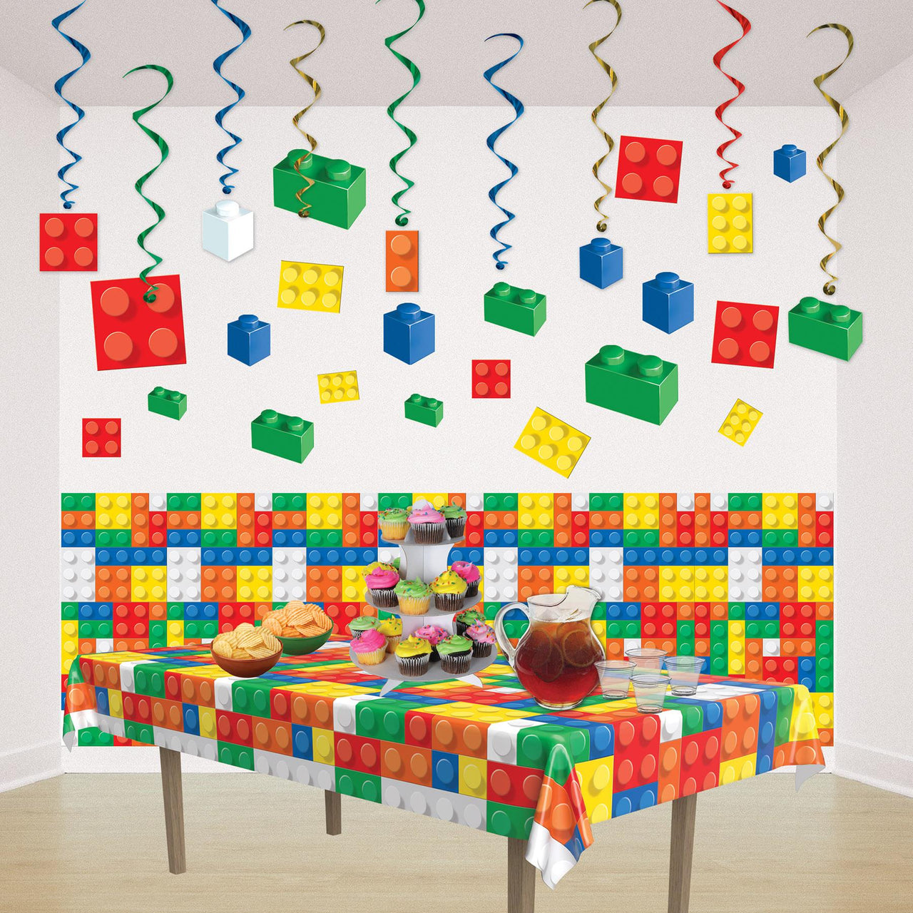Building Blocks Party Backdrop (1/Package)