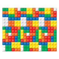 Building Blocks Party Backdrop - Bulk 6 Pack