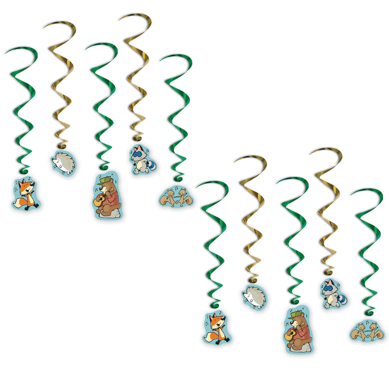 Woodland Friends Whirls, party supplies, decorations, The Beistle Company, Woodland Friends, Bulk, Other Party Themes, Woodland Friends