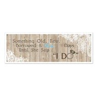 Rustic Wedding Sign Banner - Bulk 12 Pack