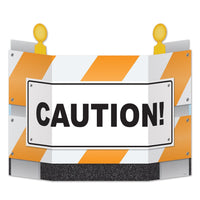 Construction Barricade Stand-Up Decoration - Bulk 6 Pack