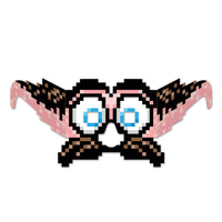 8-Bit Moustache/Eyes Eyeglasses - Bulk/24 Pair of Glasses
