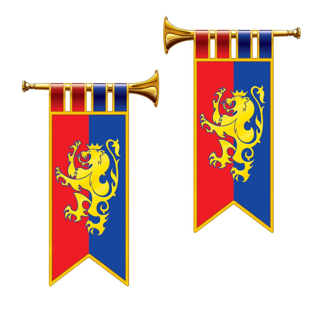 Herald Trumpet Party Cutouts - Bulk 24 Pack