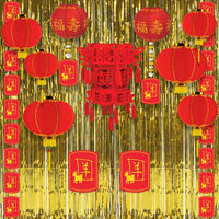 6 Pack Bulk Year of the Goat Cutout Double-Sided Chinese New Year Decor