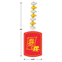 12 Pack Bulk Year of the Monkey Danglers Chinese New Year Decor