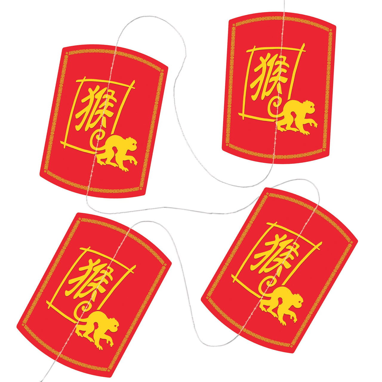 6 Pack Bulk Year of the Monkey Stringer Chinese New Year Decor